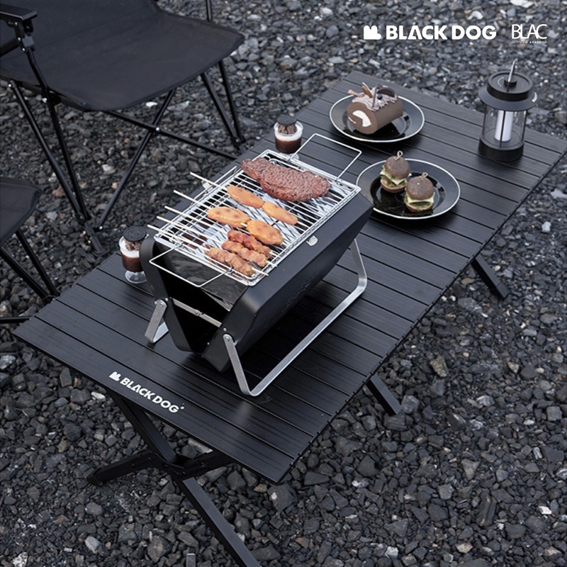 【BLAC黑客】BLACKDOG黑狗全鋁合金折疊桌蛋捲桌 整桌可拆卸收納120cm-細節圖2