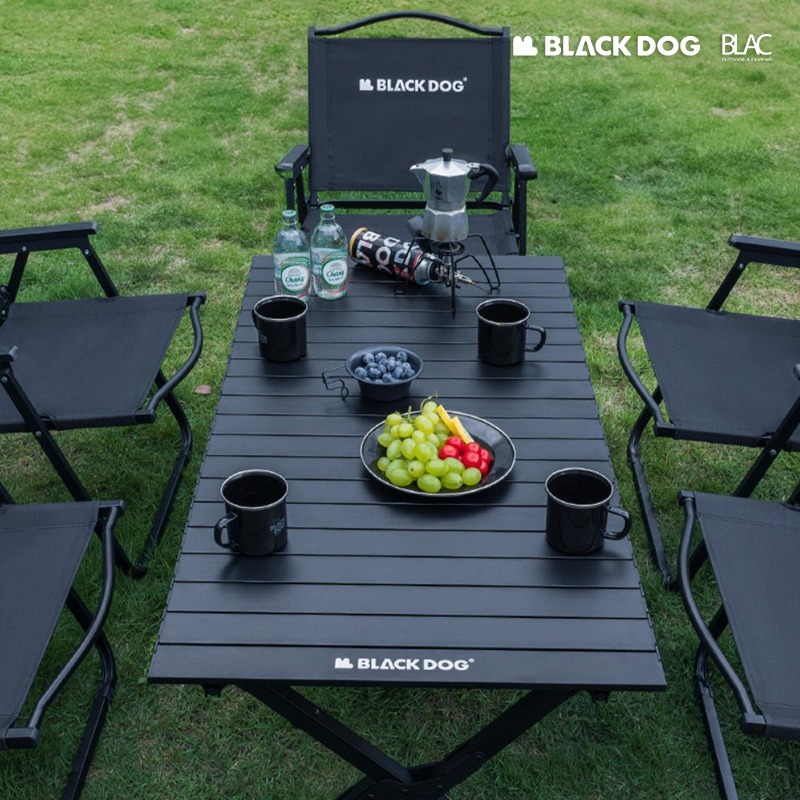 【BLAC黑客】BLACKDOG黑狗全鋁合金折疊桌蛋捲桌 整桌可拆卸收納120cm-細節圖7