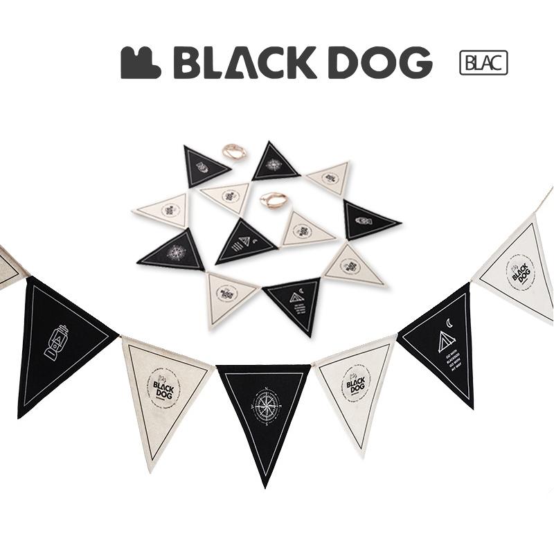 【BLAC黑客】BLACKDOG黑狗戶外露營氛圍三角旗 三角掛旗 柔軟舒適毛圈布-細節圖5
