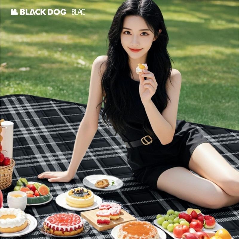【BLAC黑客】BLACKDOG黑狗超聲波戶外野餐墊防潮墊帳篷地墊 200x200cm 雙面防潑水 加厚鋪棉 可機洗-細節圖3
