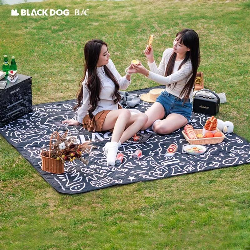 【BLAC黑客】BLACKDOG黑狗超聲波戶外野餐墊防潮墊帳篷地墊 200x200cm 雙面防潑水 加厚鋪棉 可機洗-細節圖5