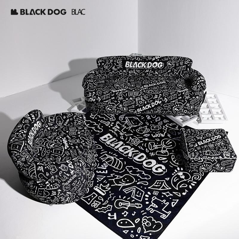 【BLAC黑客】BLACKDOG黑狗超聲波戶外野餐墊防潮墊帳篷地墊 200x200cm 雙面防潑水 加厚鋪棉 可機洗-細節圖9