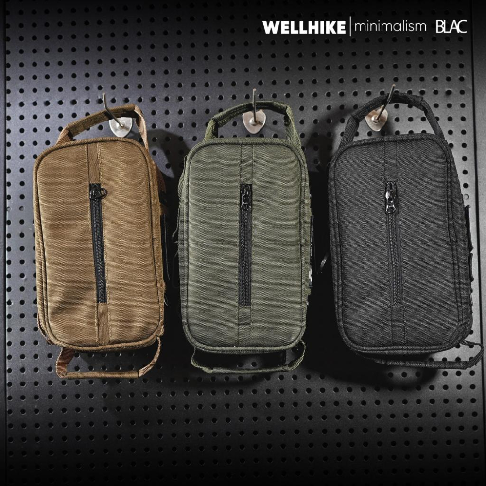 【BLAC黑客】CORDURA®戰術風格衛生紙套紙巾收納包 裝備收納包燈具收納包 軍規1000D抗撕裂格紋布-細節圖8