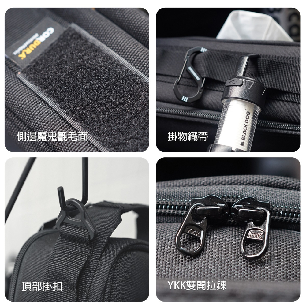 【BLAC黑客】CORDURA®戰術風格衛生紙套紙巾收納包 裝備收納包燈具收納包 軍規1000D抗撕裂格紋布-細節圖8