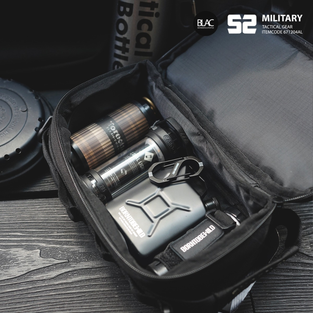 【BLAC黑客】CORDURA®戰術風格衛生紙套紙巾收納包 裝備收納包燈具收納包 軍規1000D抗撕裂格紋布-細節圖10