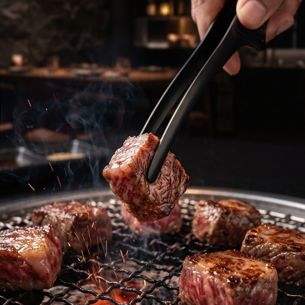 304不鏽鋼黑鈦燒肉夾烤肉夾料理夾【BLAC黑客】真空鍍鈦不掉色 可自立 加厚不軟手 精準拿捏BORNTOBEWILD-細節圖6