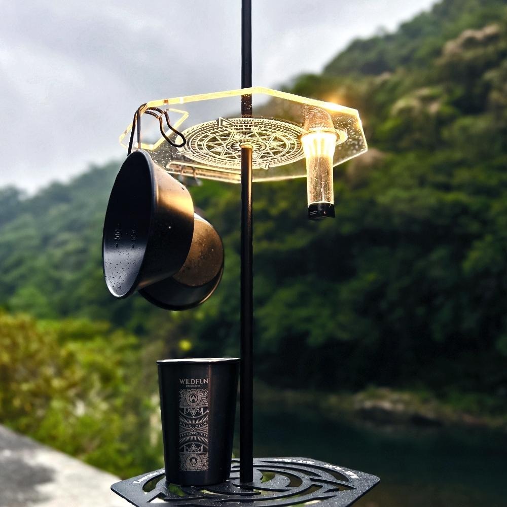 【BLAC黑客】壓克力導光桌板 M8規格燈桿連接用 雷射雕刻-細節圖2