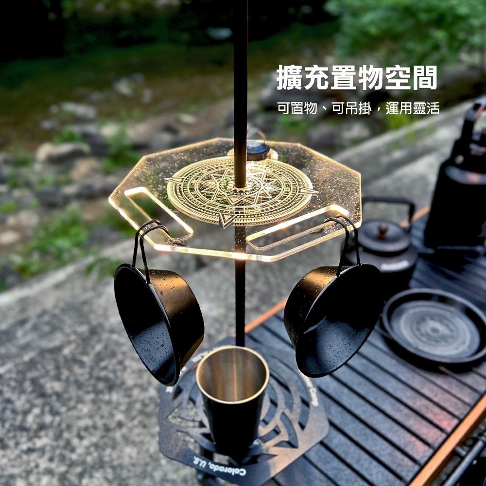 【BLAC黑客】壓克力導光桌板 M8規格燈桿連接用 雷射雕刻-細節圖3