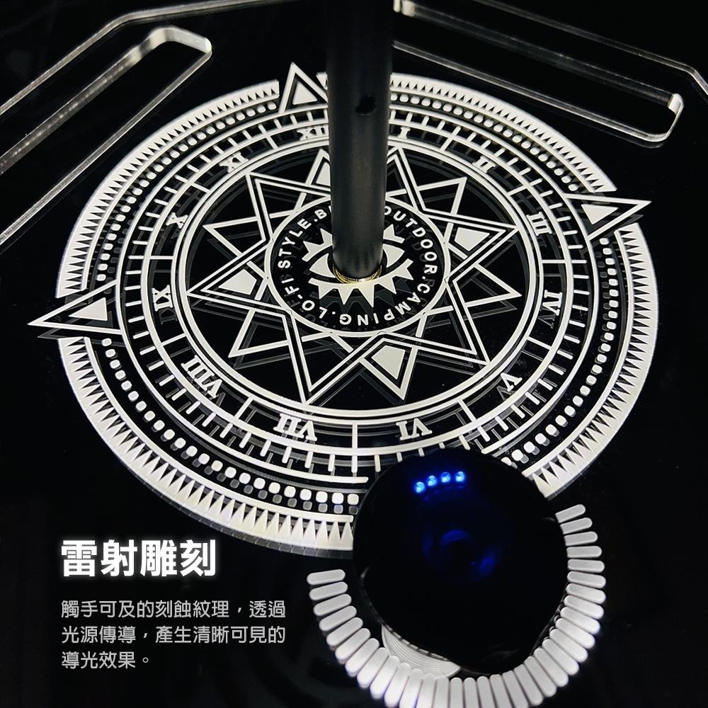 【BLAC黑客】壓克力導光桌板 M8規格燈桿連接用 雷射雕刻-細節圖7