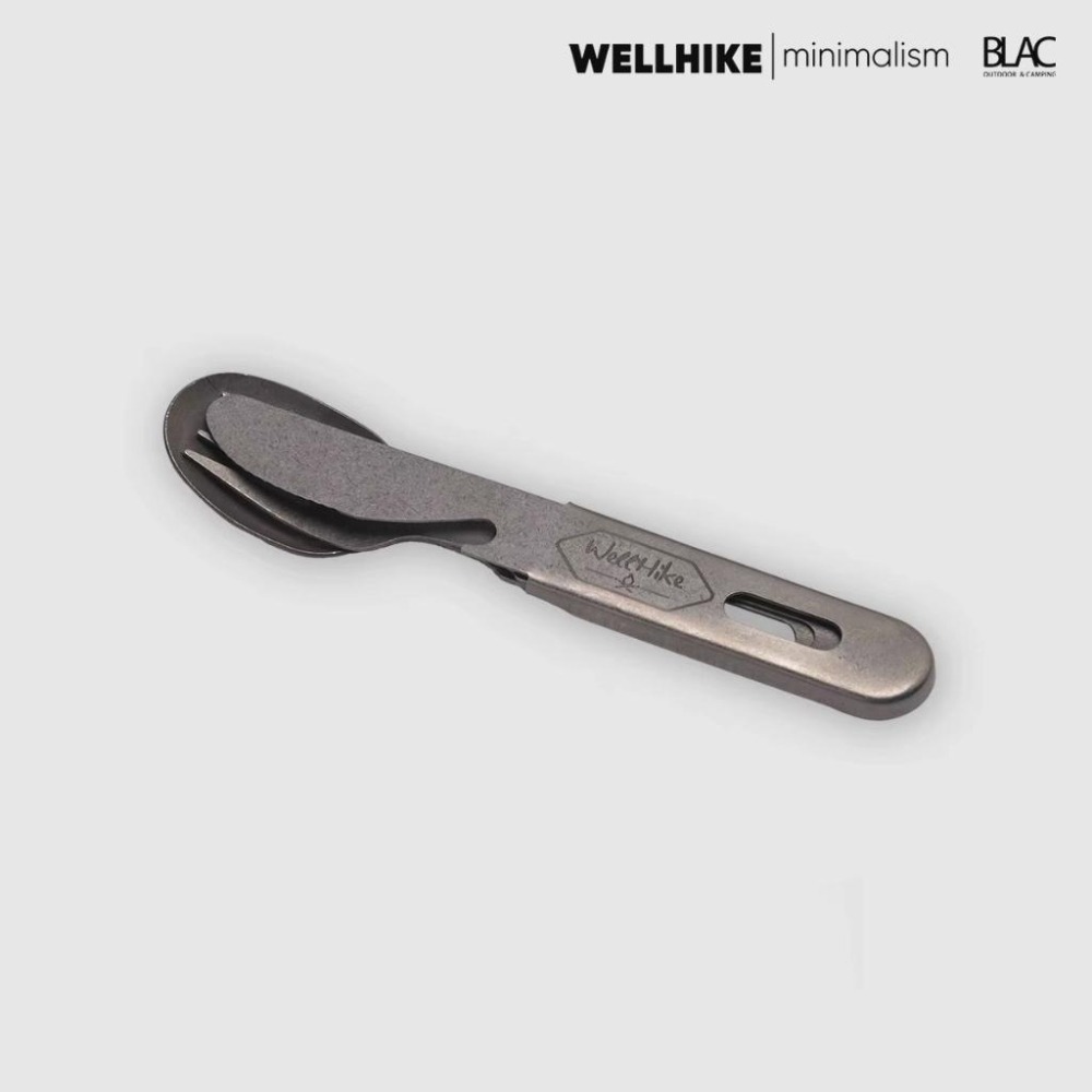 【BLAC黑客】WELLHIKE304不鏽鋼仿舊刀叉勺三件套装 復古仿舊石洗-細節圖5