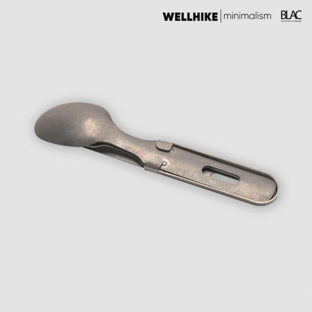 【BLAC黑客】WELLHIKE304不鏽鋼仿舊刀叉勺三件套装 復古仿舊石洗-細節圖6