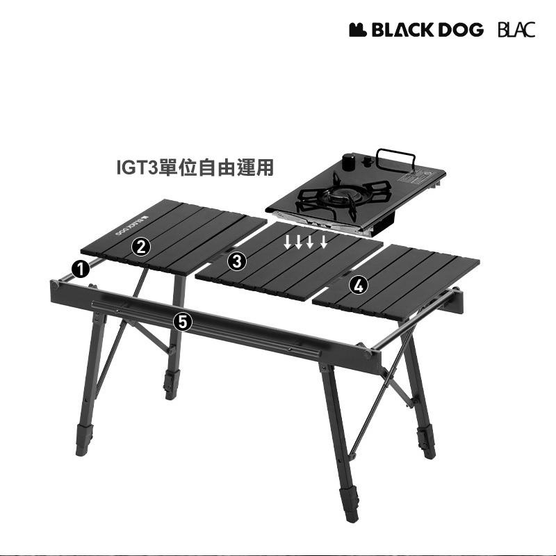 【BLAC黑客】BLACKDOG黑狗IGT鋁合金可拆卸折疊桌蛋捲桌 圓桿升級 全桌可拆卸收納 IGT3單位 附收納袋-細節圖9