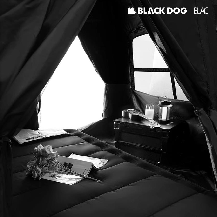 【BLAC黑客】BLACKDOG黑狗三秒速開黑膠自動帳篷兩門四窗速搭帳沙灘帳240x240cm  附頂布地墊及配件-細節圖3