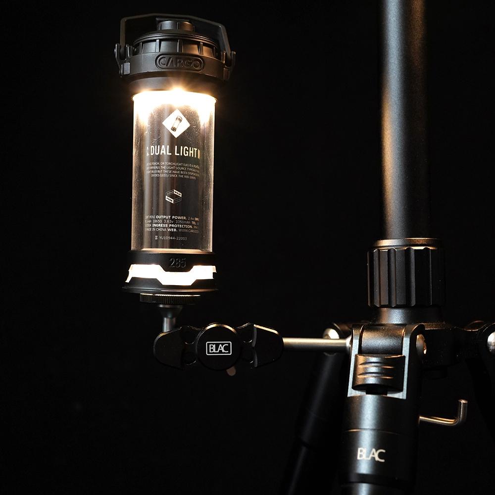 【BLAC黑客】雙關節1/4螺牙萬向支架魔術手臂 可360旋轉調整角度 用於連接燈具-細節圖2