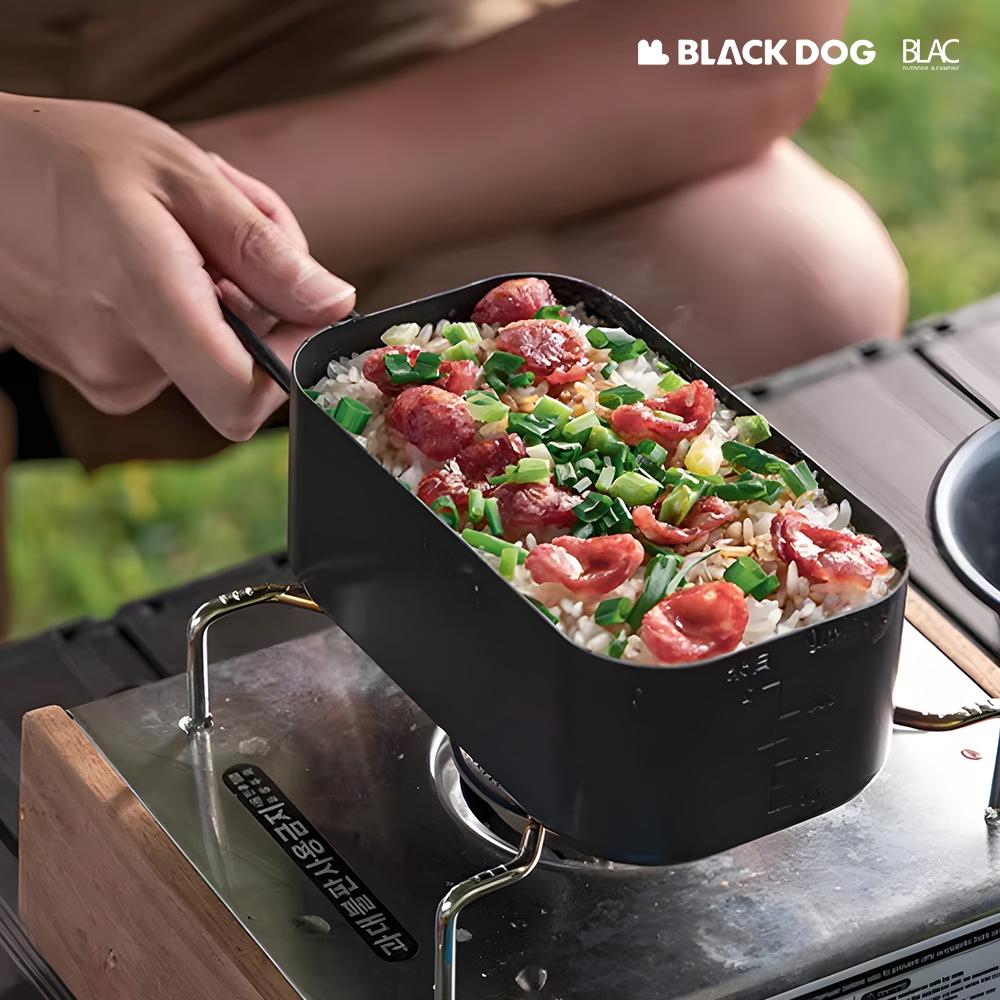 【BLAC黑客】BLACKDOG黑狗戶外露營煮飯神器餐盒飯盒 800ml 不沾塗層 可直火-細節圖9