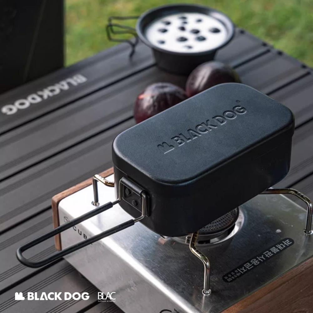 【BLAC黑客】BLACKDOG黑狗戶外露營煮飯神器餐盒飯盒 800ml 不沾塗層 可直火-細節圖2