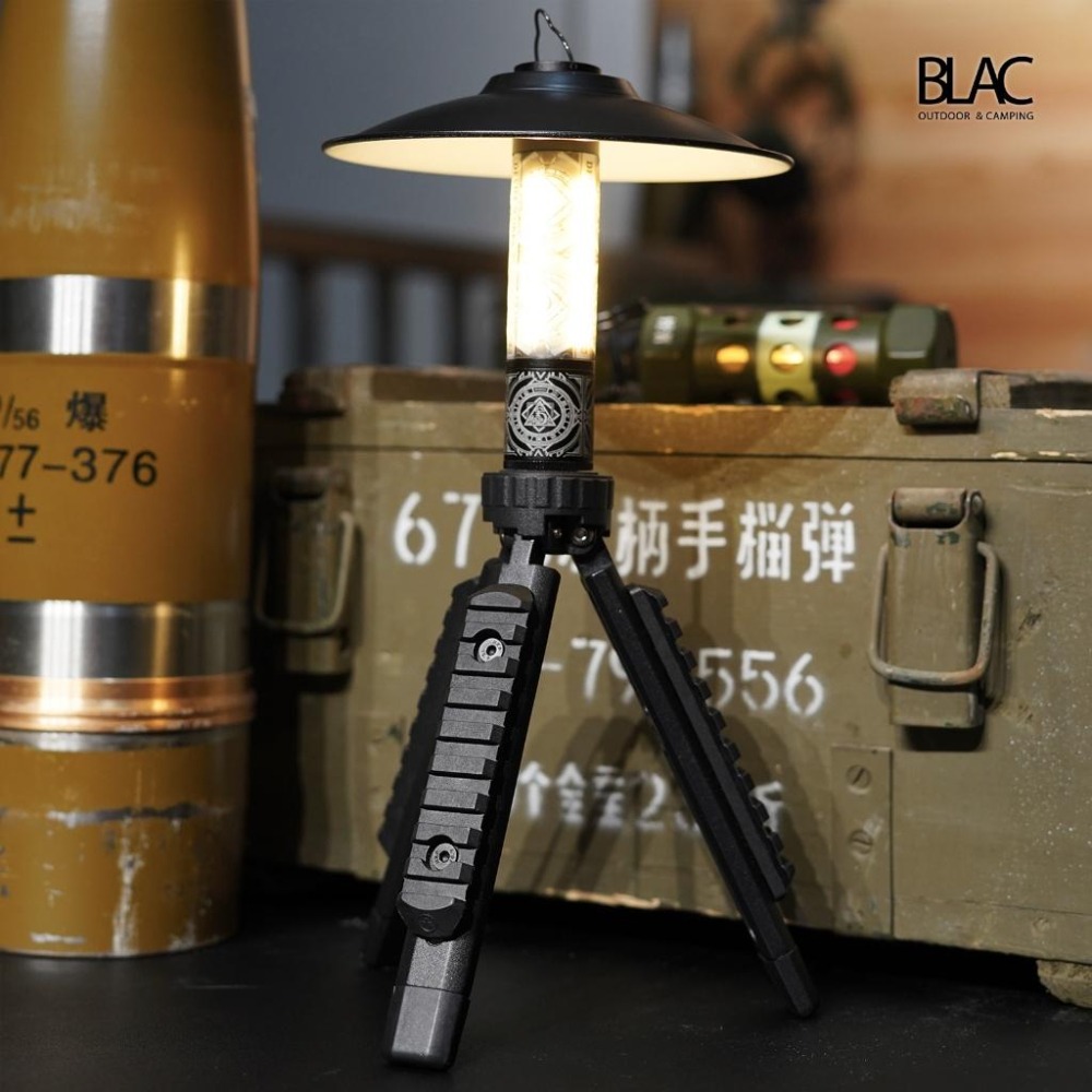 【BLAC黑客】SWANTE戰術風格鋁合金三腳架 通用1/4螺牙 4段高度調整 Goal Zero/N9/ML4/天火燈-細節圖5