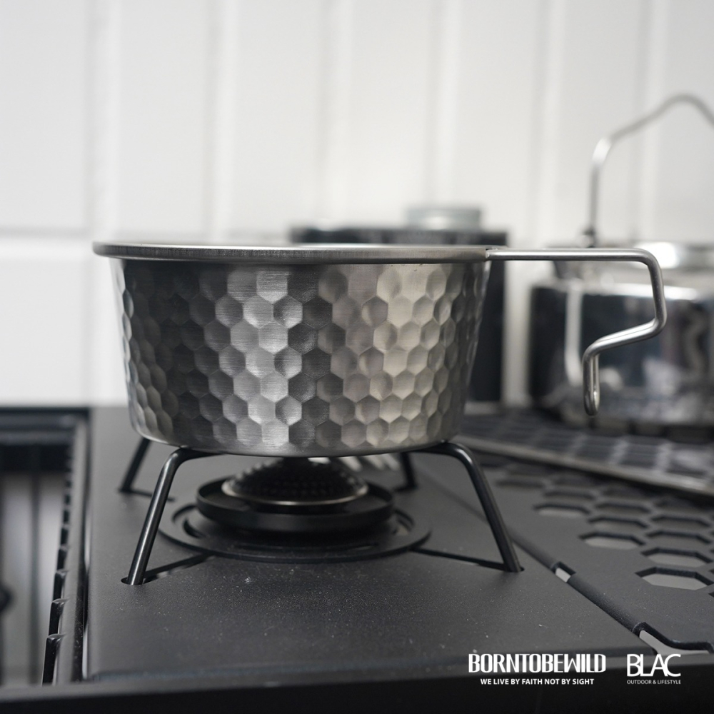 【BLAC黑客】304不鏽鋼立體蜂巢雪拉碗500ML-細節圖2