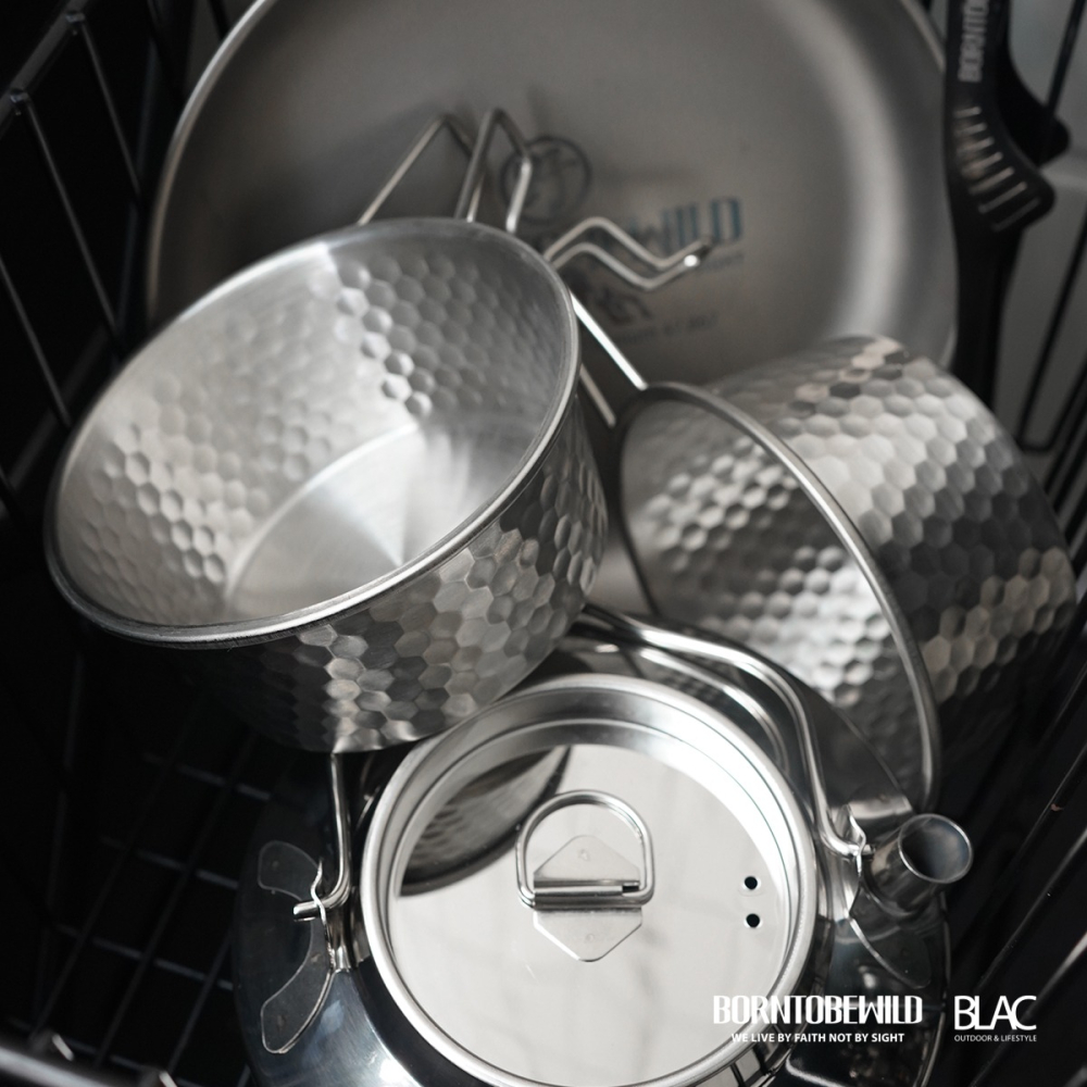 【BLAC黑客】304不鏽鋼立體蜂巢雪拉碗500ML-細節圖4