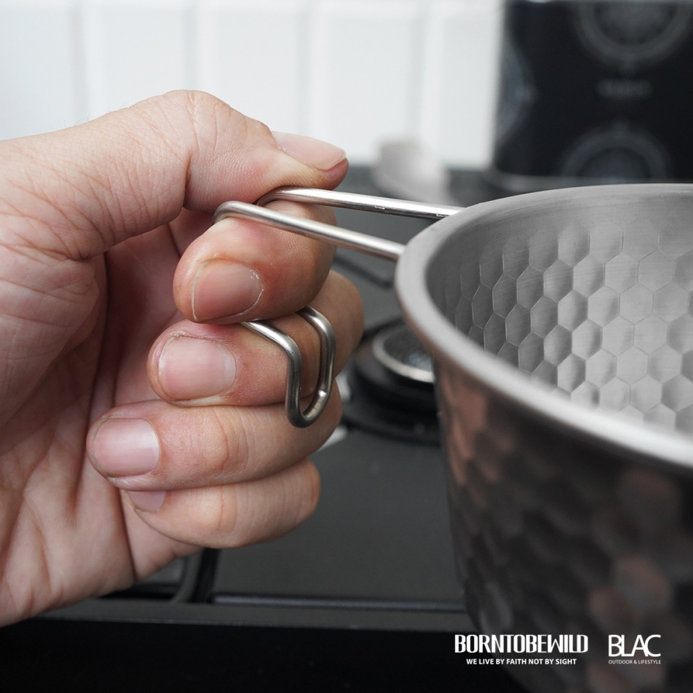 【BLAC黑客】304不鏽鋼立體蜂巢雪拉碗500ML-細節圖8