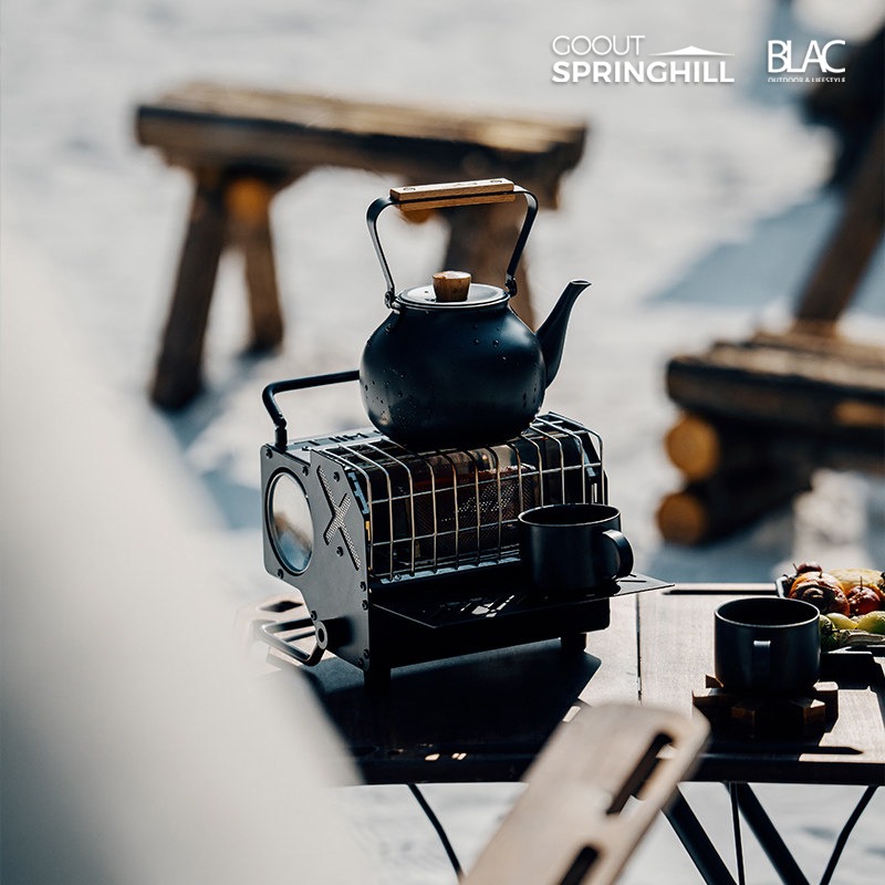 【BLAC黑客】春山瓦斯暖爐取暖器黑化版1100v 冬季取暖小鋼砲-細節圖6