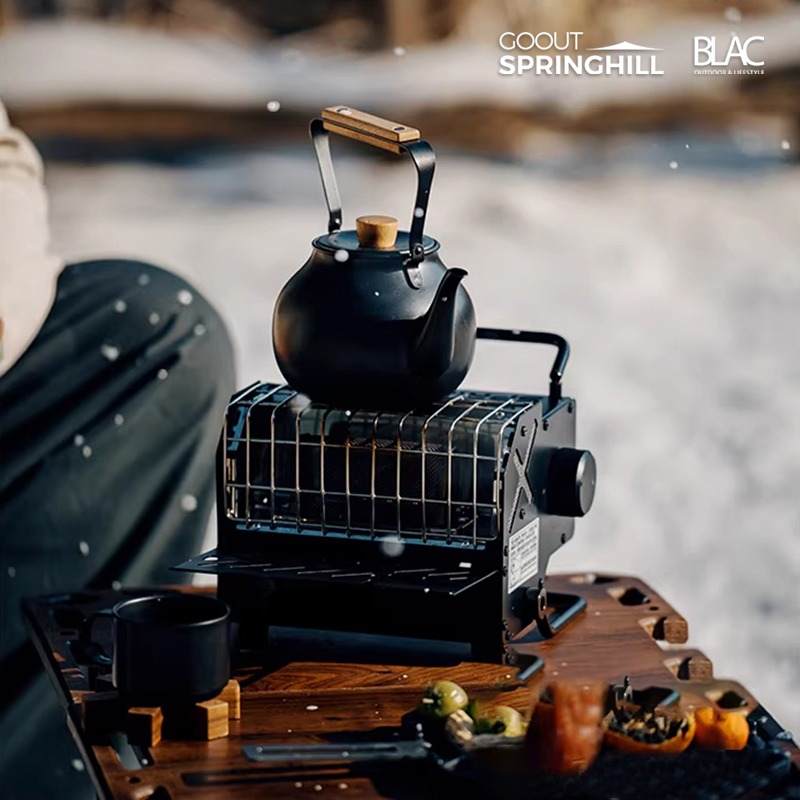 【BLAC黑客】春山瓦斯暖爐取暖器黑化版1100v 冬季取暖小鋼砲-細節圖7