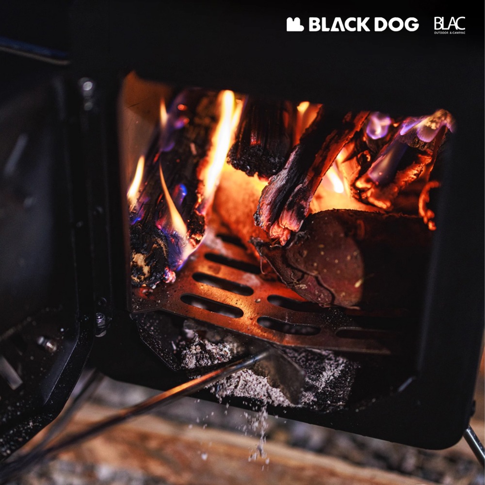【BLAC黑客】BLACKDOG黑狗黑化柴爐柴火爐 微晶玻璃觀火窗 含7節煙囪高度達280cm+-細節圖7