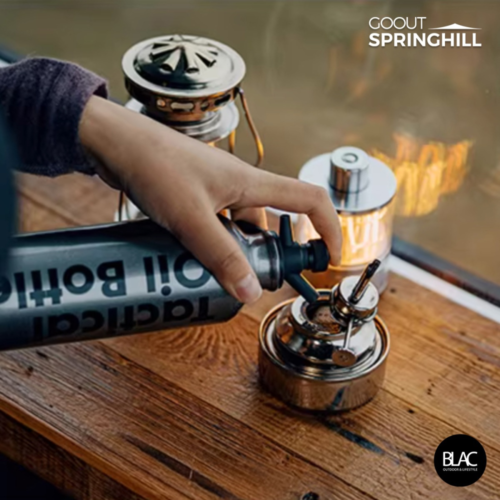 【BLAC黑客】春山油瓶油壺燃料瓶 雙壺嘴按壓出油 鋁合金500ml SPRINGHILL-細節圖5