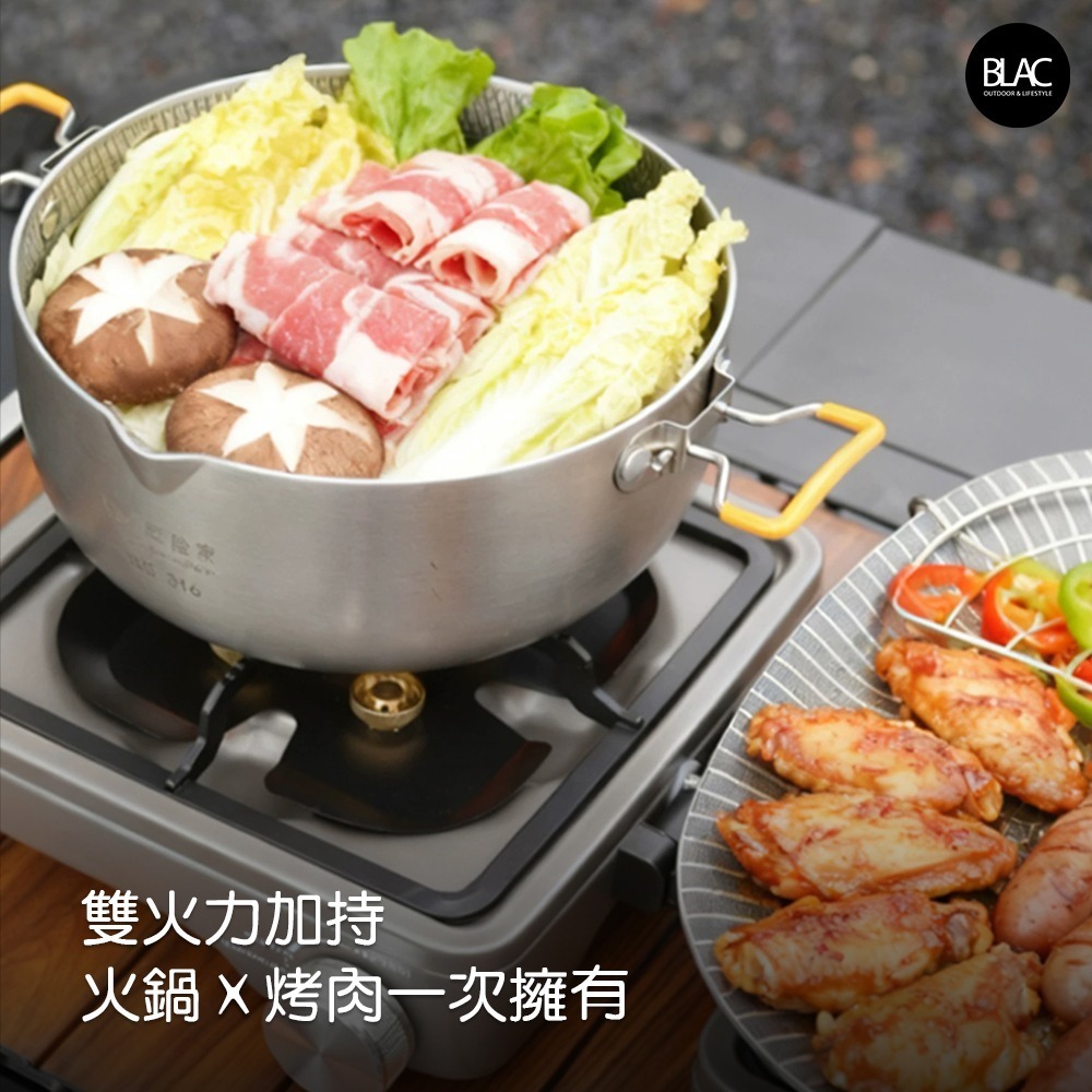 【BLAC黑客】BUERK折疊雙口爐瓦斯爐卡式爐燃氣爐 8800w純銅五星雙爐頭 內建穩壓系統-細節圖5