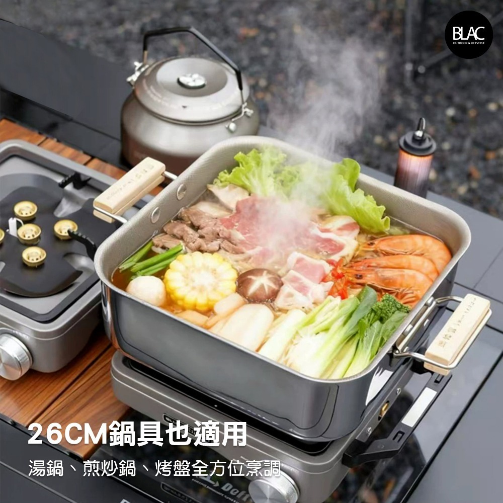 【BLAC黑客】BUERK折疊雙口爐瓦斯爐卡式爐燃氣爐 8800w純銅五星雙爐頭 內建穩壓系統-細節圖7