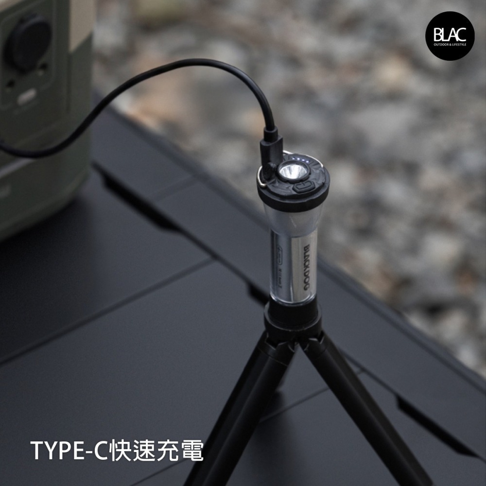 BLACKDOG黑狗燈塔露營燈手電筒Mate2【BLAC黑客】Type-C版內建琥珀光1/4磁吸底座 goalzero-細節圖8