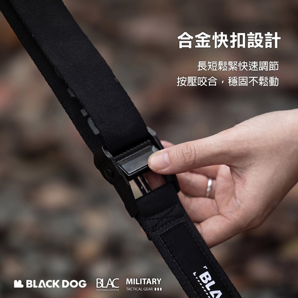 【BLAC黑客】BLACKDOG黑狗織帶營繩風繩掛繩330cm 夜光寬版3.8cm附收納網袋-細節圖4