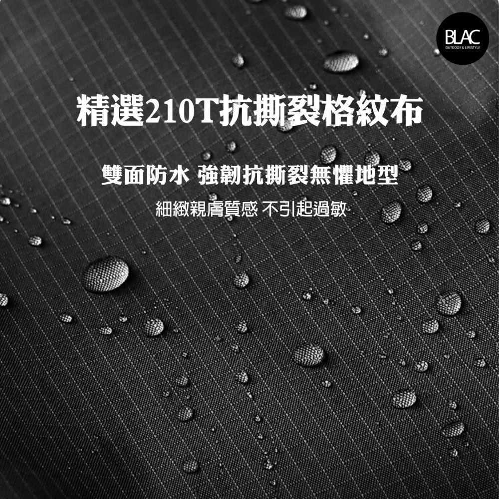 【BLAC黑客】BLACKDOG黑狗極輕量野餐墊沙灘墊防潮墊帳篷地墊 迷你輕量雙面防潑水 抗撕裂格紋布REMAX-細節圖6