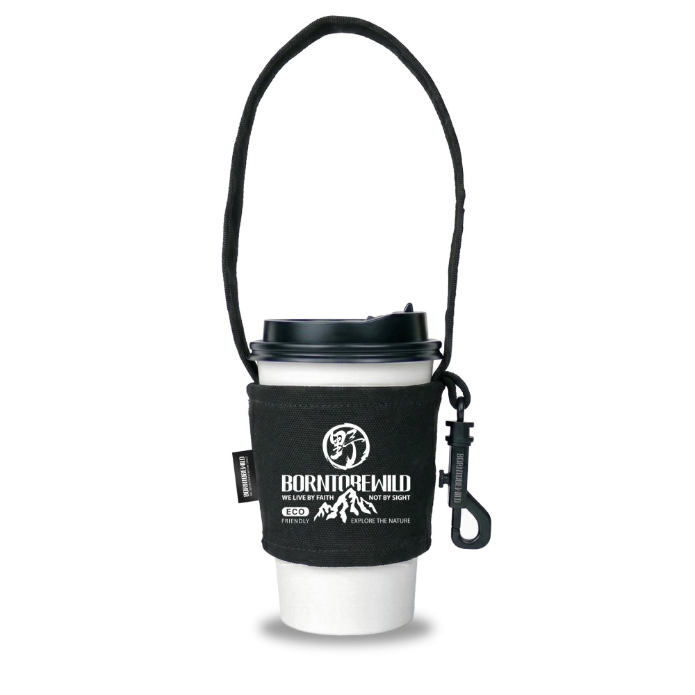 【BLAC黑客】飲料杯套環保杯套咖啡杯套手搖杯套 山系ECO-Friendly版 可收折吊掛BORNTOBEWILD-細節圖11
