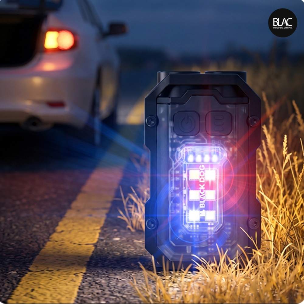 【BLAC黑客】BLACKDOG黑狗多功能照明警示燈手電筒登山頭燈帽夾燈 高規XT-E雙燈芯 防身燈-細節圖7