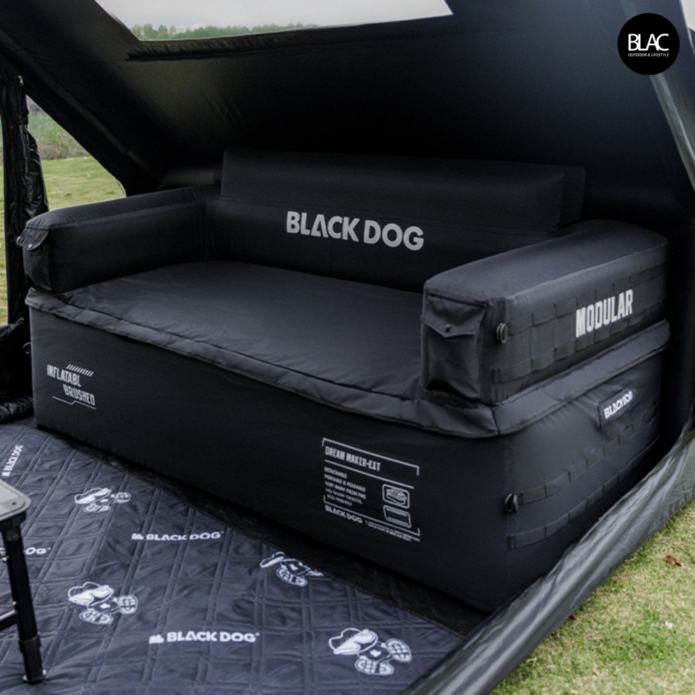 【BLAC黑客】BLACKDOG黑狗雙人彈絲充氣沙發 坐躺兩用上下獨立氣室 可分離成單人床 內建電動打氣機-細節圖8