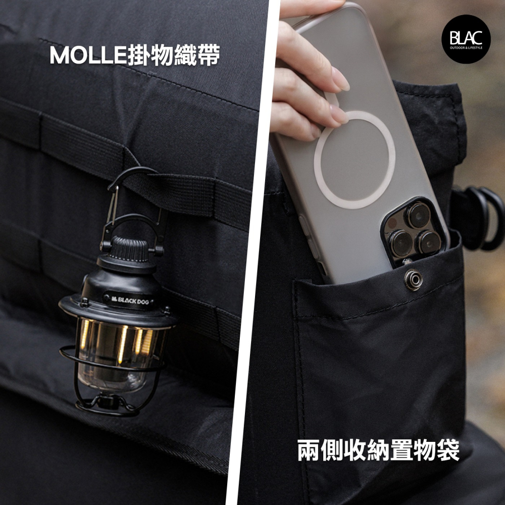 BLACKDOG黑狗雙人充氣沙發露營沙發充氣床 一鍵充放氣【BLAC黑客】內建充吸兩用電動打氣機 PVC高彈力內膽-細節圖9
