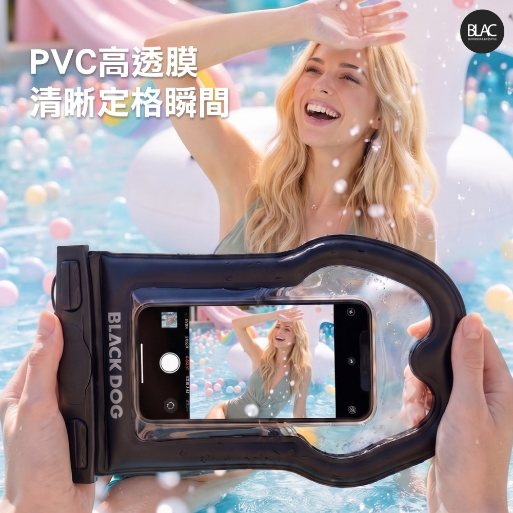 【BLAC黑客】BLACKDOG黑狗可觸控手機防水袋漂浮氣囊防水袋浮力袋 IPX8防水等級-細節圖7
