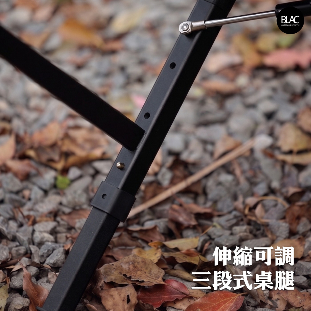 【BLAC黑客】BLACKDOG黑狗IGT液壓折疊桌露營桌 秒開液壓撐桿2.5單位 桌腳高低可調-細節圖8
