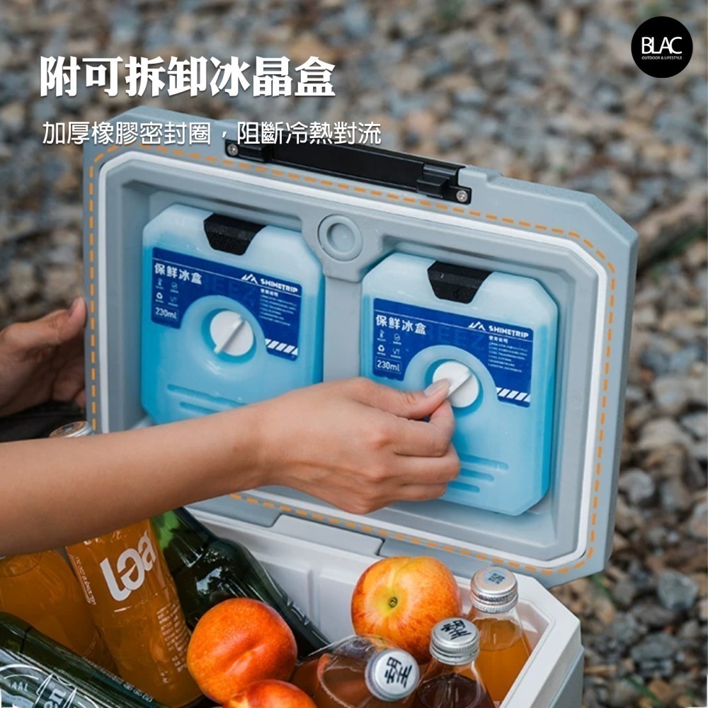 【BLAC黑客】山趣ShineTrip保冰桶保冰箱保溫箱釣魚冰箱 72H長效保溫 三層鎖溫 六面PU發泡填充-細節圖5