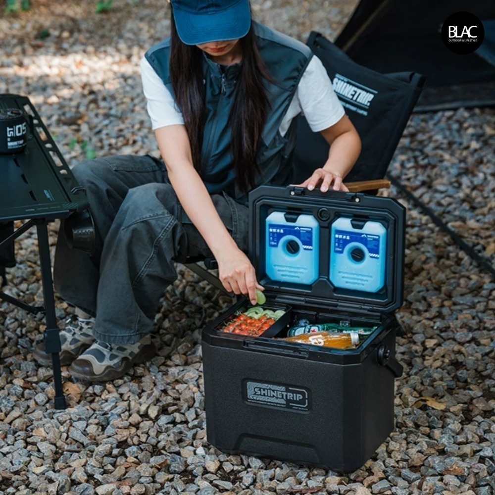 【BLAC黑客】山趣ShineTrip保冰桶保冰箱保溫箱釣魚冰箱 72H長效保溫 三層鎖溫 六面PU發泡填充-細節圖9