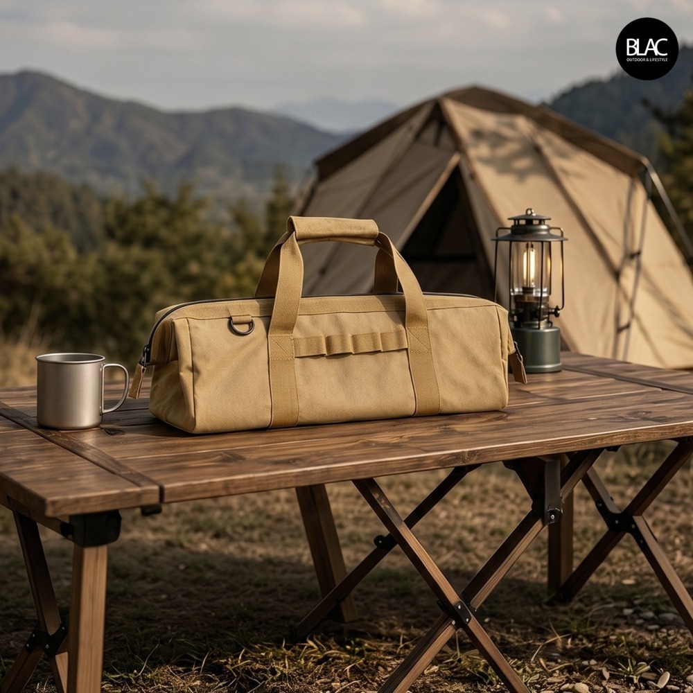 【BLAC黑客】露營工具收納包工具包工具袋營釘營槌收納包收納袋 1000D抗撕裂牛津布 表層防潑水處理 180度大開口-細節圖7