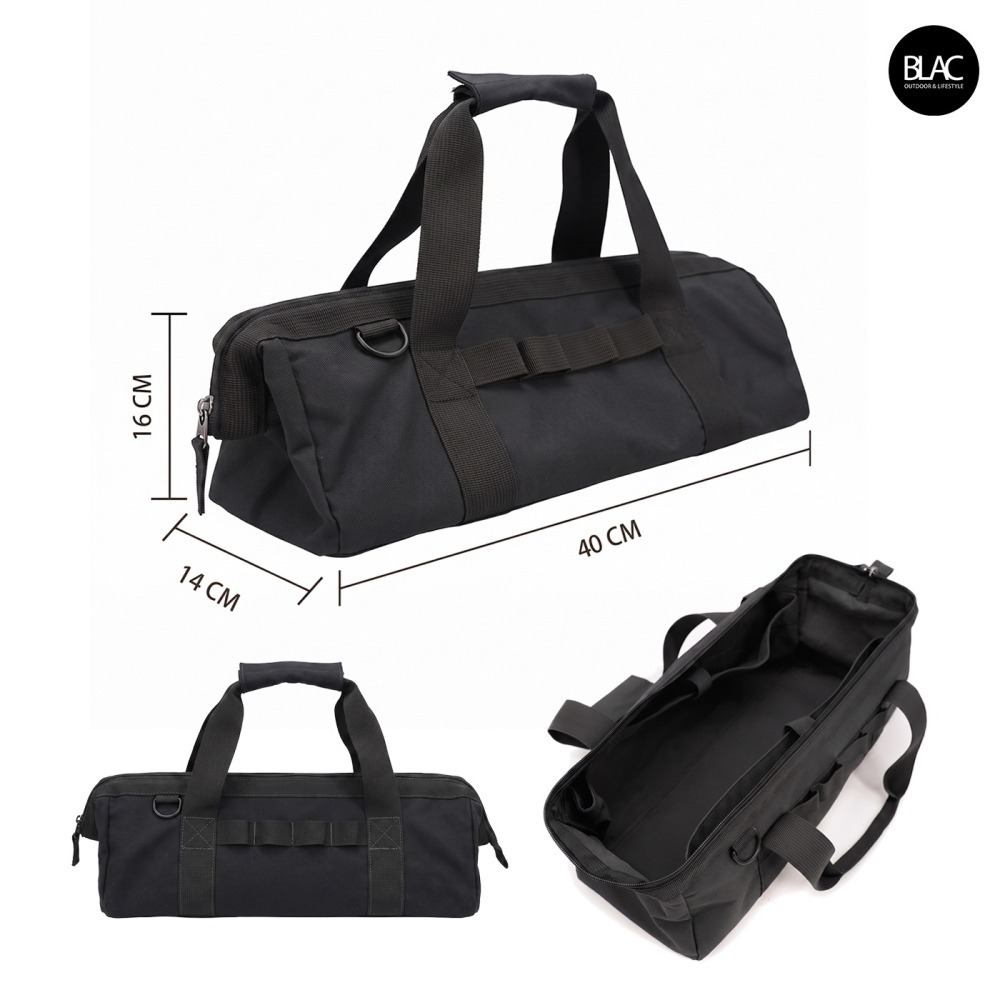 【BLAC黑客】露營工具收納包工具包工具袋營釘營槌收納包收納袋 1000D抗撕裂牛津布 表層防潑水處理 180度大開口-細節圖9