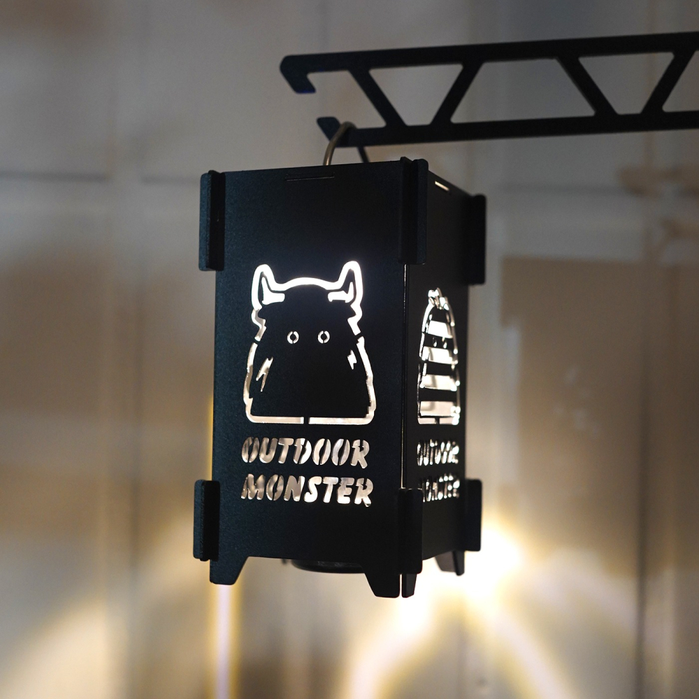 【BLAC黑客】露營燈鏤空鐵藝燈罩怪獸燈罩38燈 goalzero ML4皆可用outdoor monster-細節圖10