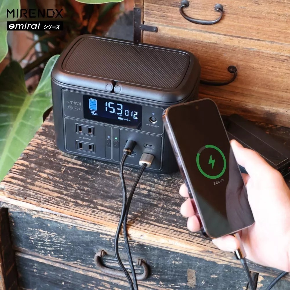 日本emirai小瓦力PRO儲能電源行動電源電站NEX430免運【BLAC黑客】300w60000mAh 110V可用-細節圖5
