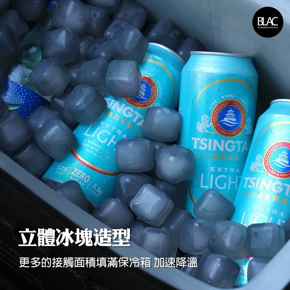 韓國CAMVIL BING Q冰塊型保冰磚 不融水保冷冰塊 保冰劑 冰寶 極速降溫可重複使用 安全無毒-細節圖2