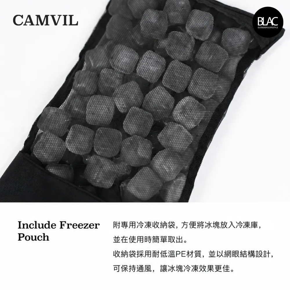 韓國CAMVIL BING Q冰塊型保冰磚 不融水保冷冰塊 保冰劑 冰寶 極速降溫可重複使用 安全無毒-細節圖8