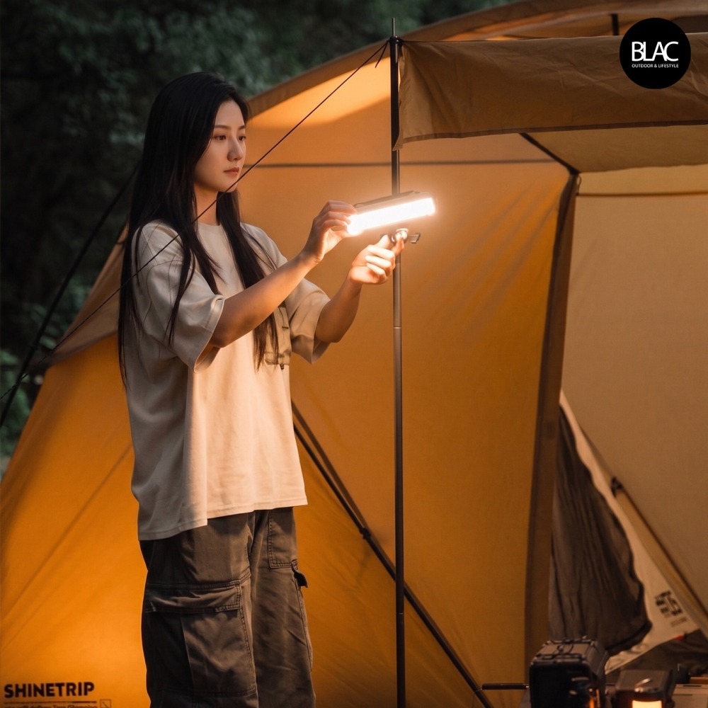 山趣破曉露營燈照明燈營地燈維修燈【BLAC黑客】2200流明20000mah鋰電 7段燈光附收納包掛扣ShineTrip-細節圖8