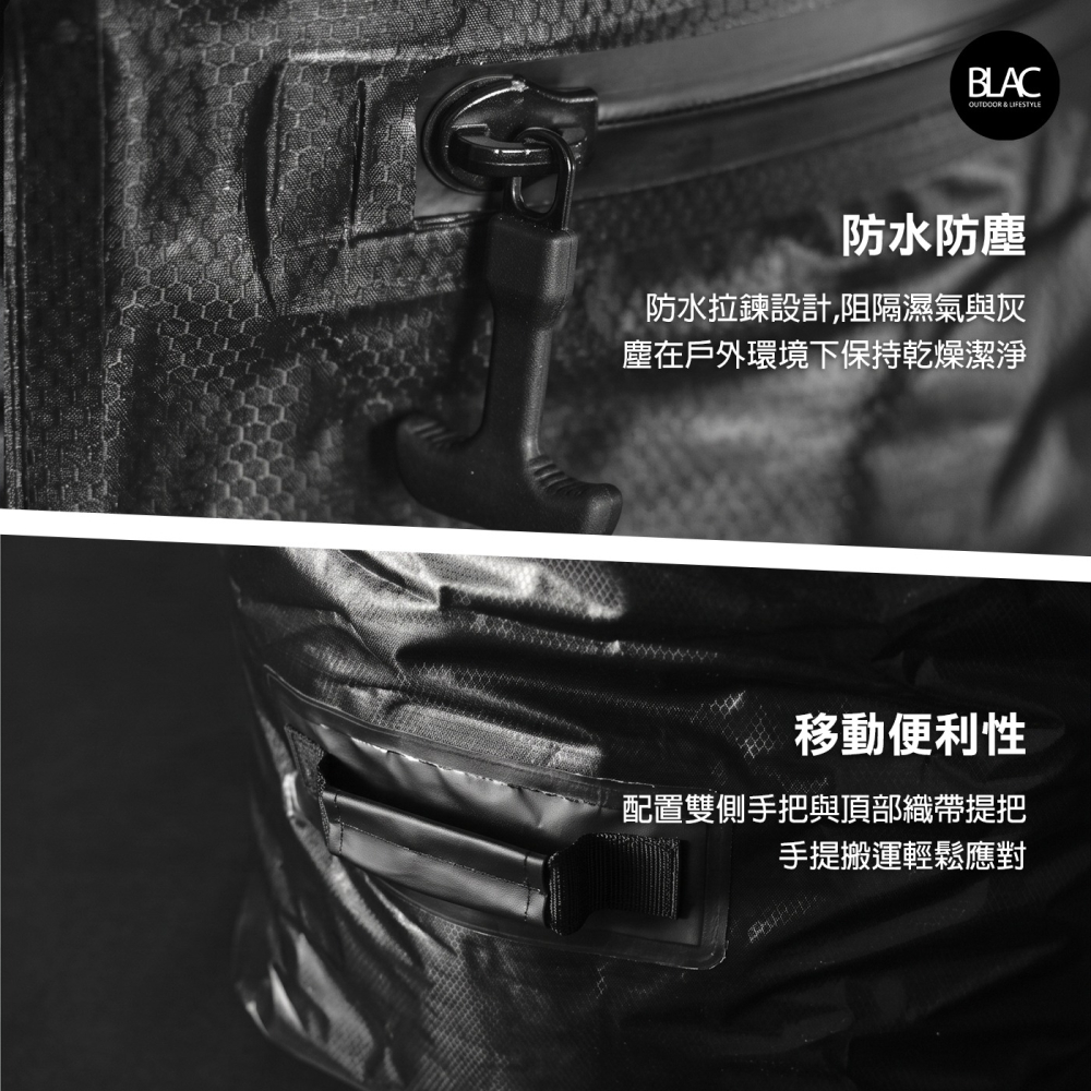 CAMVIL充氣帳篷壓縮袋真空氣密壓縮袋 硬式壓縮河豚包【BLAC黑客】COODY DIADAMO 星火MARS迪卡儂-細節圖9