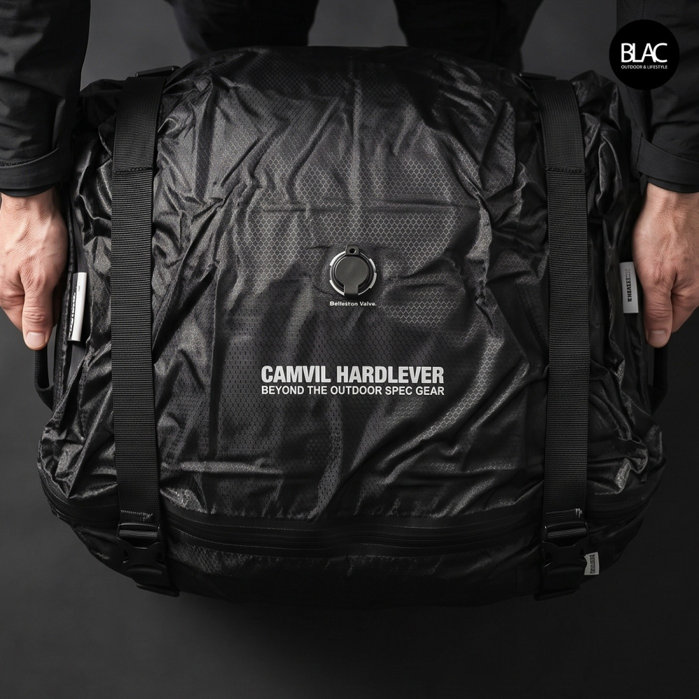 CAMVIL充氣帳篷壓縮袋真空氣密壓縮袋 硬式壓縮河豚包【BLAC黑客】COODY DIADAMO 星火MARS迪卡儂-細節圖10
